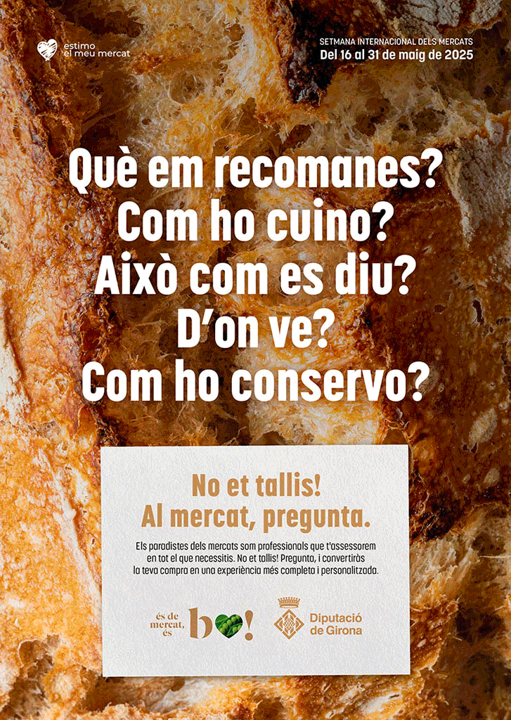 No et tallis! Al mercat, pregunta.